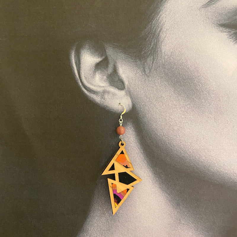 Boucle d'oreille - Triangulaire - Pop
