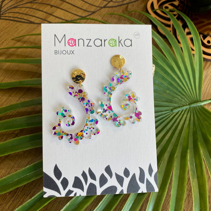 Boucle d'oreille Estival - Multicolore