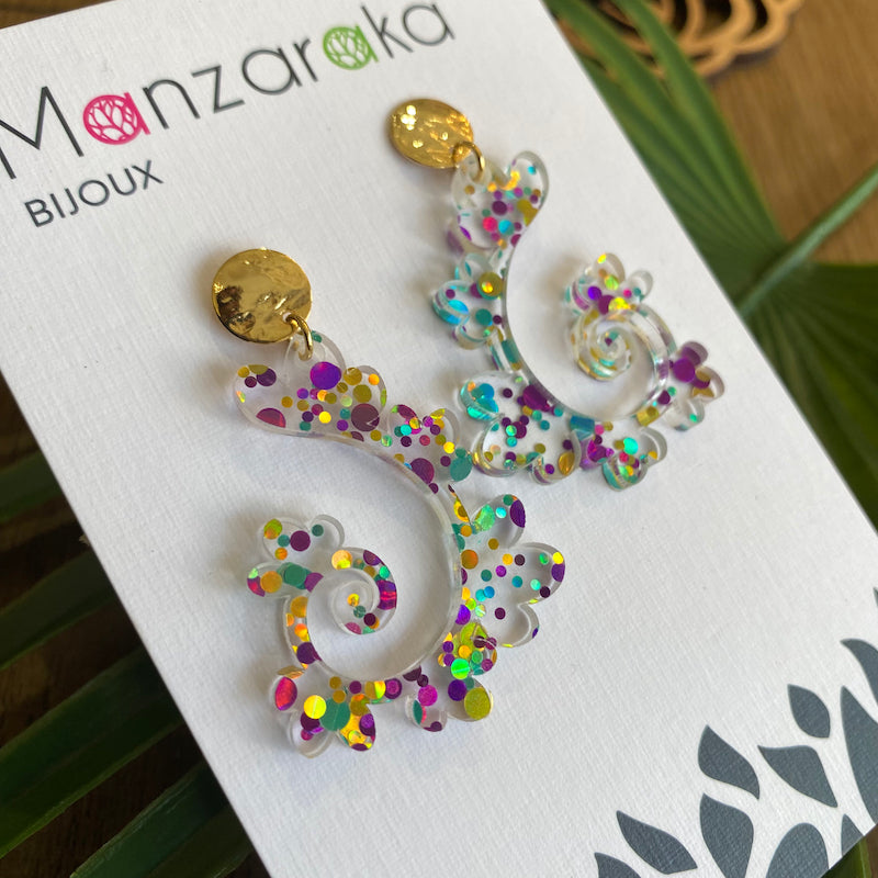 Boucle d'oreille Estival - Multicolore