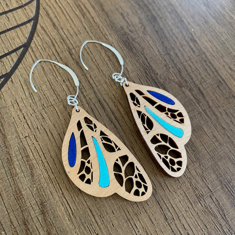 Boucle d'oreille - Aile de Papillon