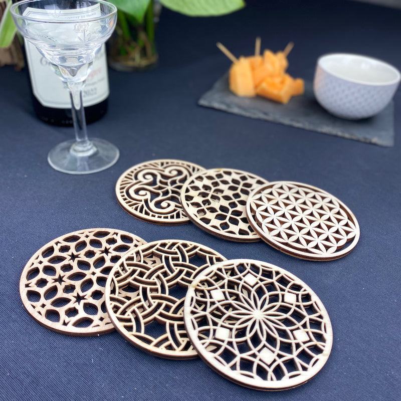 Dessous de verre Mandala - x6