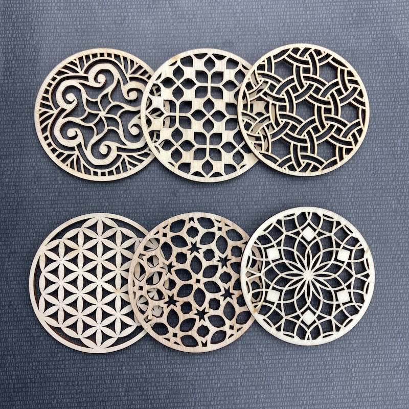 Dessous de verre Mandala - x6