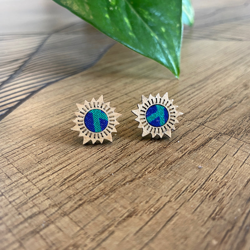 Puces d'oreilles - Soleil - BlueVerde
