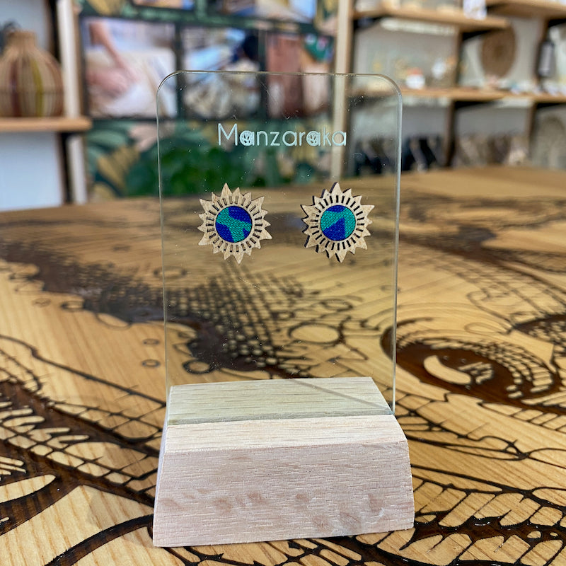 Puces d'oreilles - Soleil - BlueVerde
