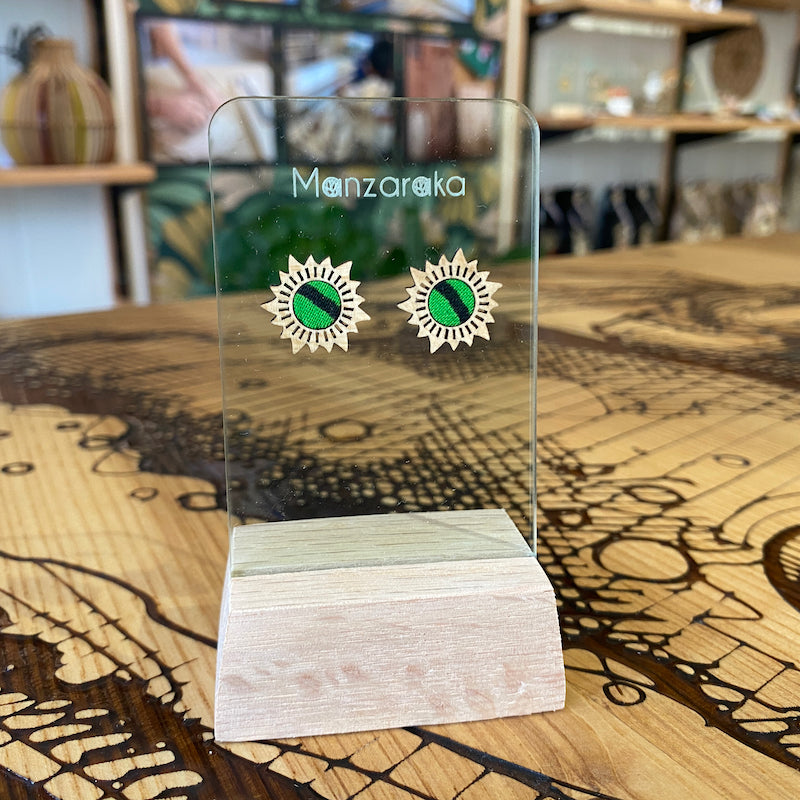 Puces d'oreilles - Soleil - Horizon vert